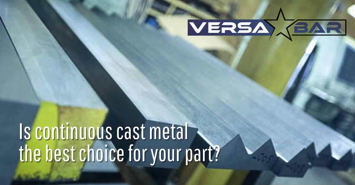 continuous cast metal bars rods and shapes